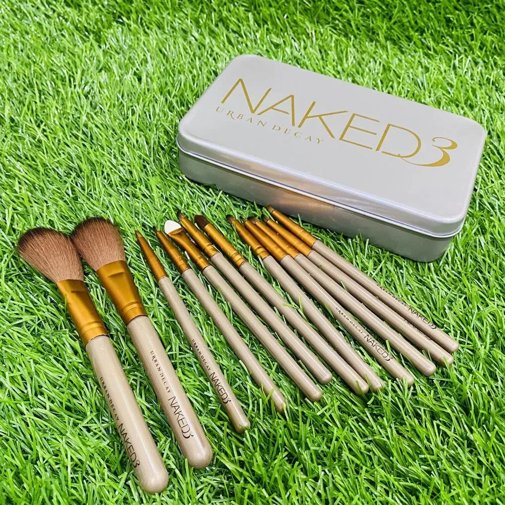 Naked 3 Makeup Brushes Set 12 Pcs Naked 3 Makeup Brushes Set 12 Pcs
