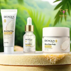 Bioaqua Rice Raw Pulp 3-in-1 Skincare Set